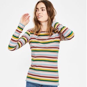 Boden Long Sleeve Multicolored Breton